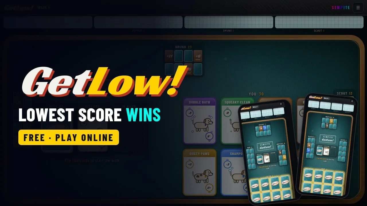 GetLow! how to play: the opening frame of the video