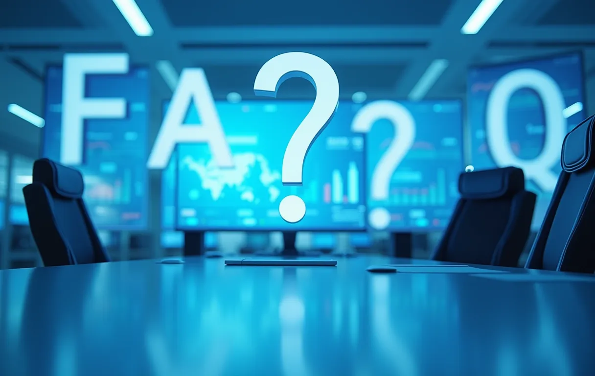 A webpage with a clear question-and-answer FAQ layout