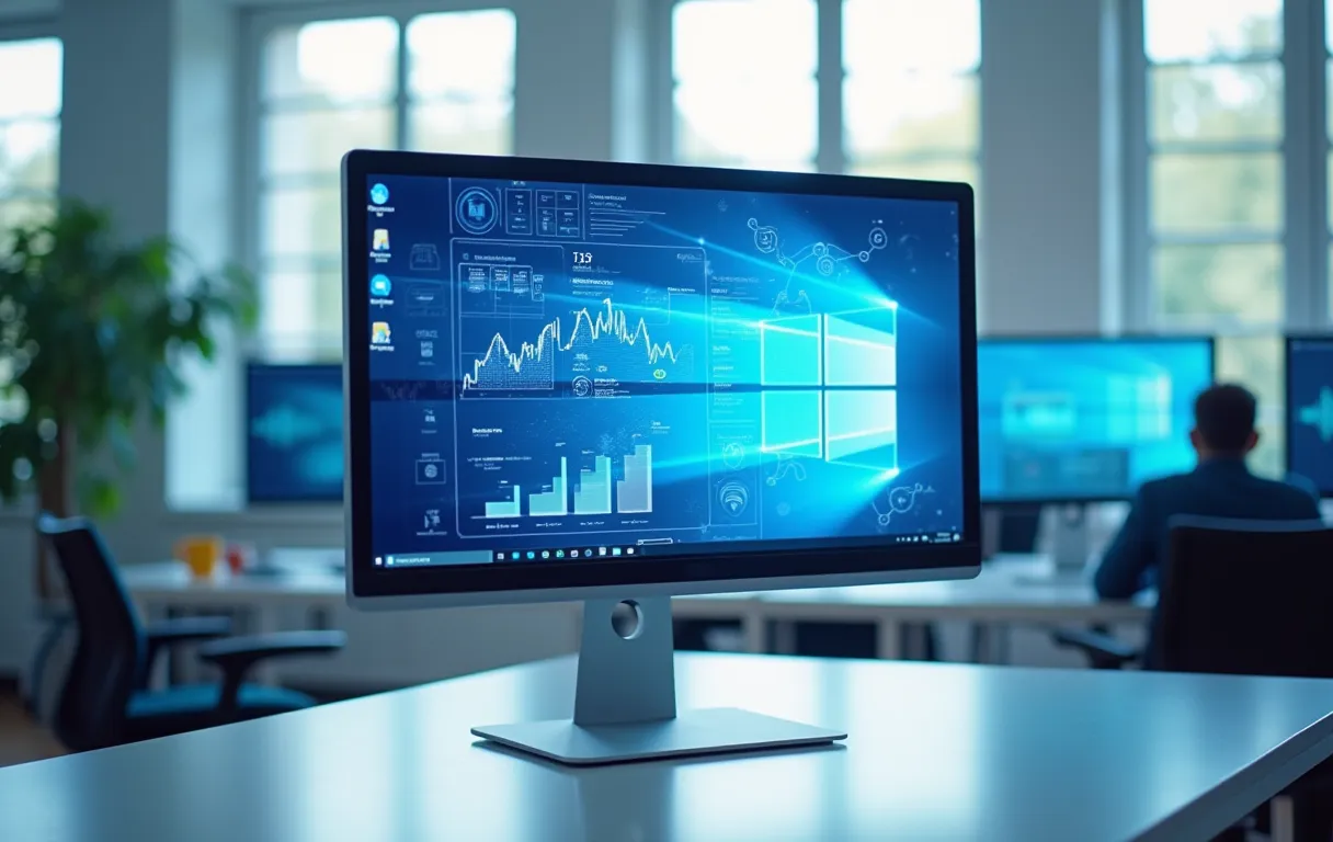 A tidy set of professional online profiles on a monitor